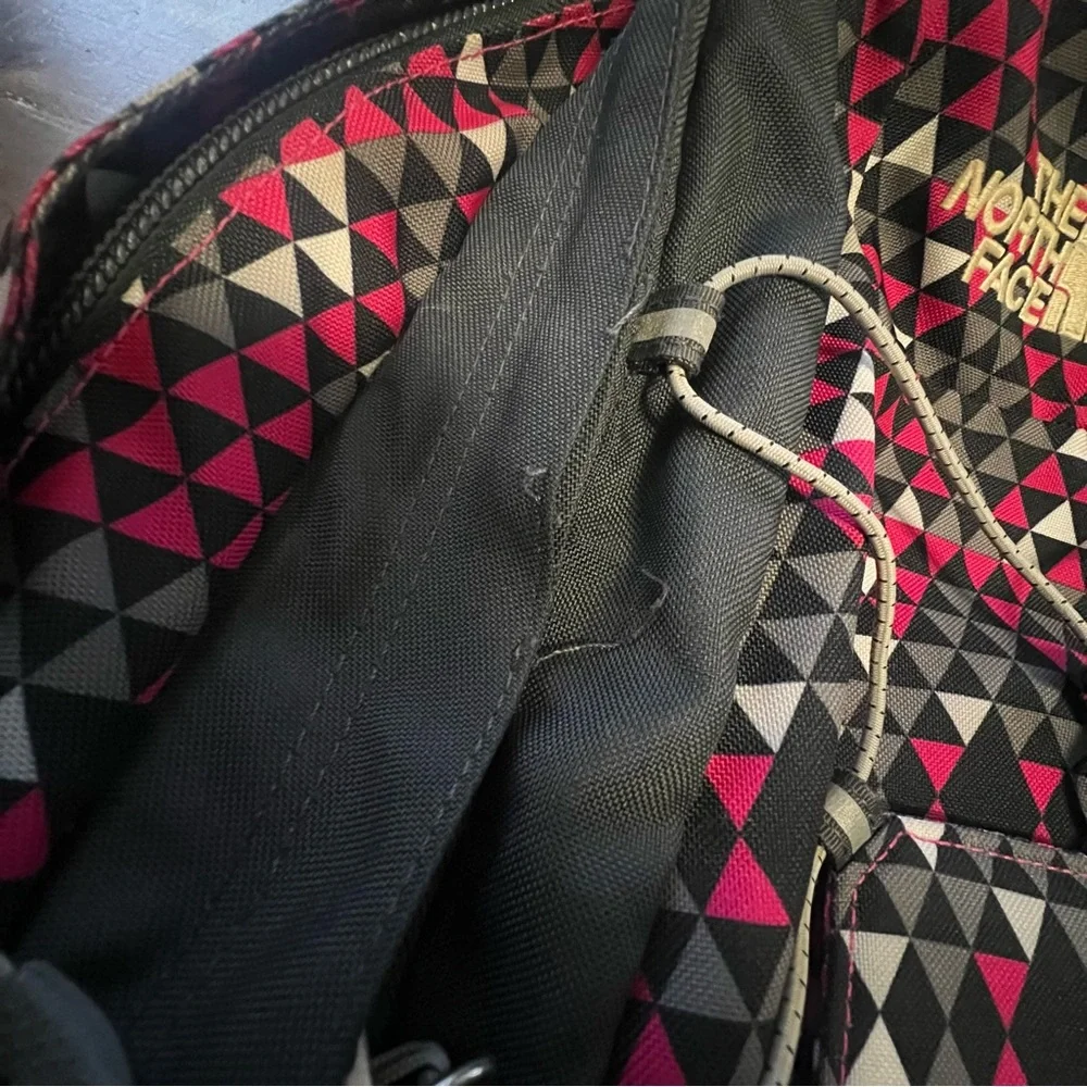 The North Face‎ Jester Backpack Black Pink White Checkered